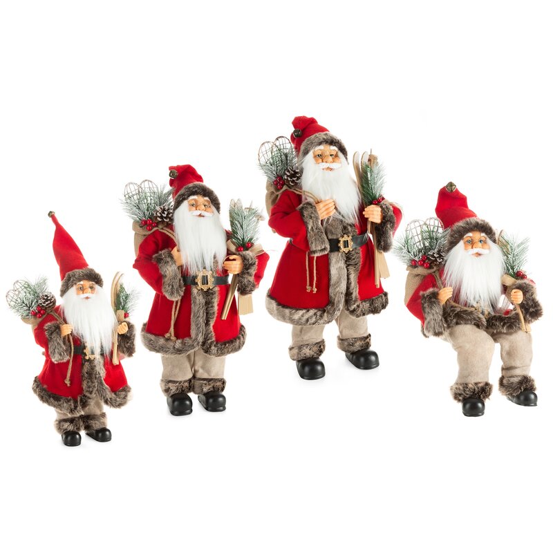Figurka bożonarodzeniowa Mikołaj czerwony 27 x 16 x 40 cm – idealna dekoracja