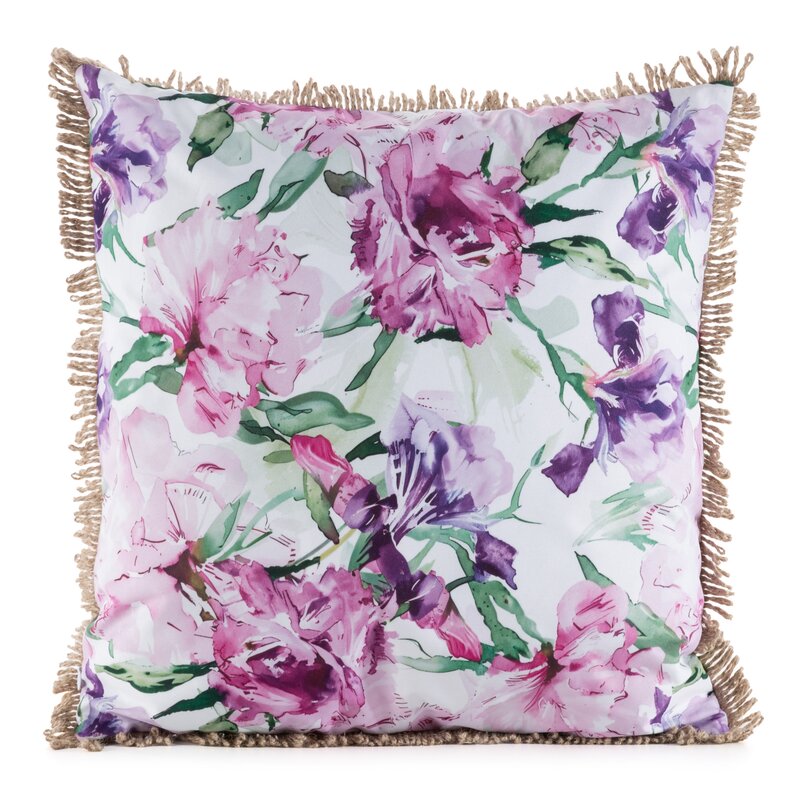 Poszewka Garden różowa 45 x 45 cm – wprowadza romantyczny nastrój