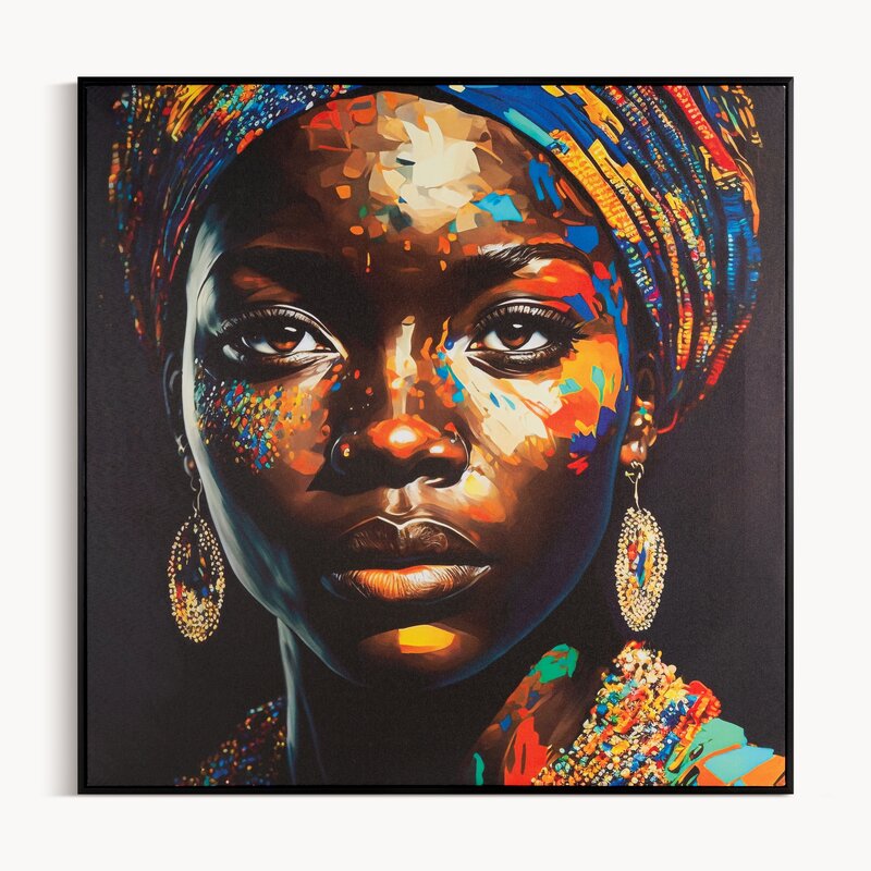 OBRAZ 668 60 X 60 CM CZARNY