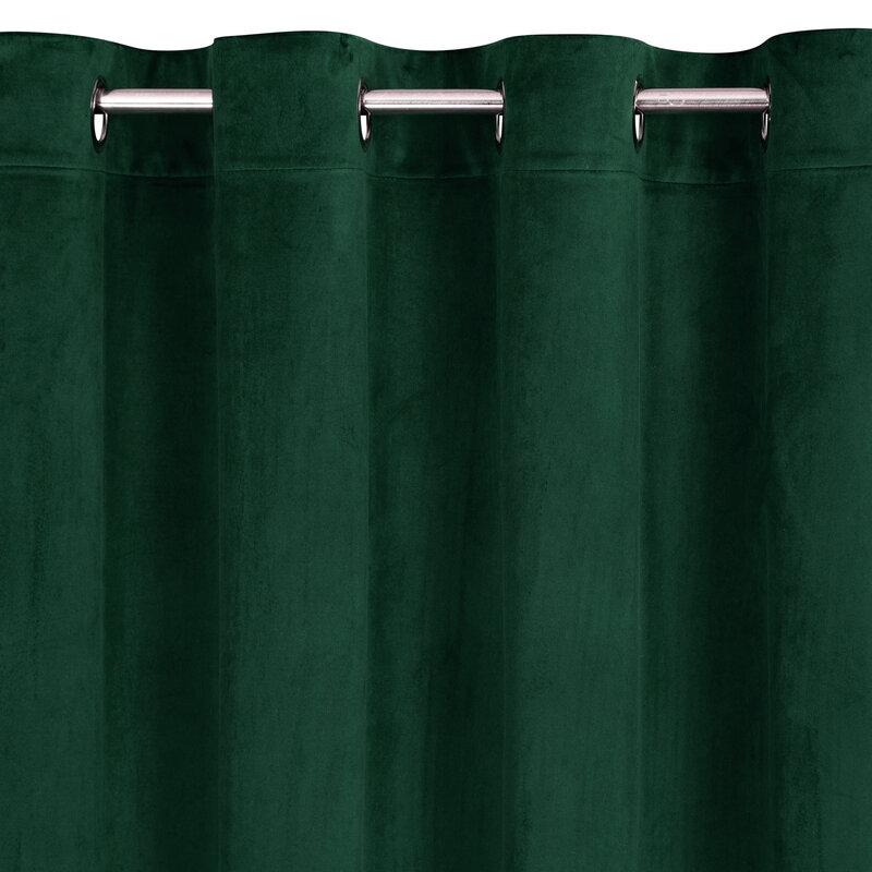 Zasłona gotowa Ariadna ciemnozielona 140 x 250 cm – zaciemnia pomieszczenie