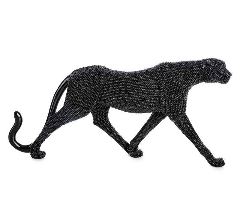 Figurka ceramiczna Eldo czarna 6 x 31 x 15 cm – ozdoba salonu