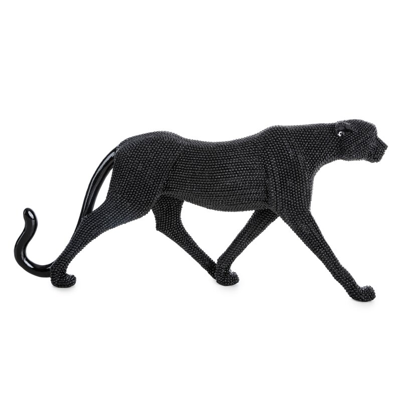 Figurka ceramiczna Eldo czarna 6 x 31 x 15 cm – ozdoba salonu