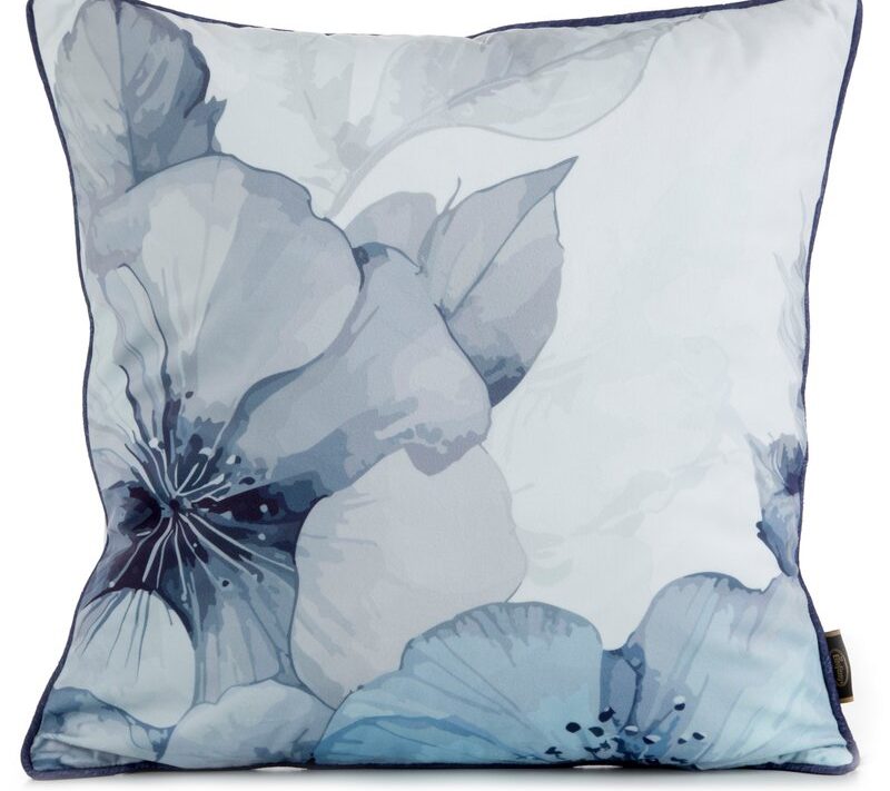 Poszewka Velvet błękitna 45 x 45 cm – wprowadza spokój