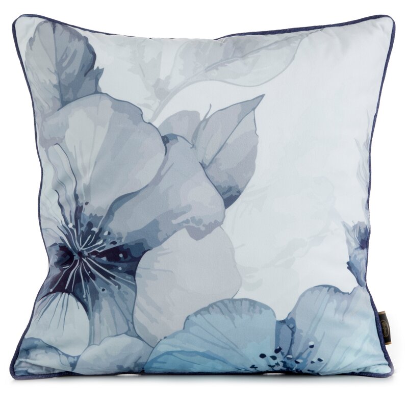 Poszewka Velvet błękitna 45 x 45 cm – wprowadza spokój
