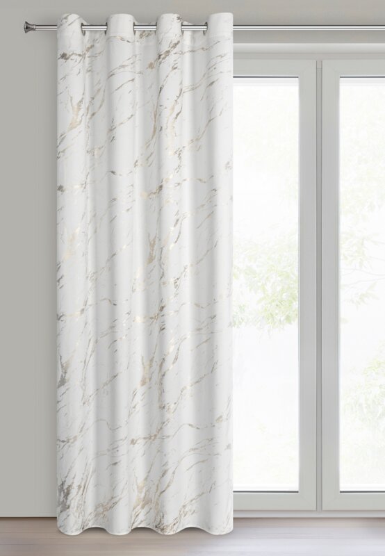 Zasłona gotowa Molly biała 140 X 250 cm – miękki welwet