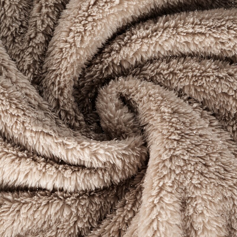 Koc flanelowy D91 BLINK beżowy 150 x 200 cm – miękki i ciepły