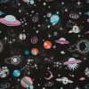 Pościel bawełniana D91 KID 10 czarna 160 X 200 cm – z motywem kosmosu