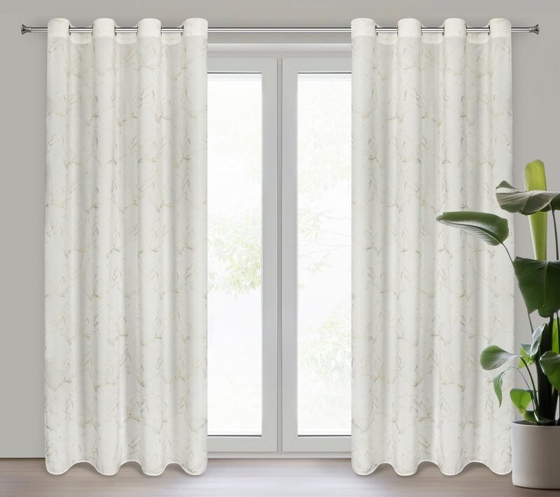 Zasłona gotowa Emili naturalna 140 x 250 cm – subtelnie rozświetla