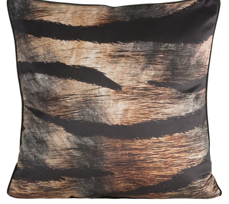 Poszewka dekoracyjna Ming16A brązowa 60 x 60 cm – doda charakteru wnętrzu