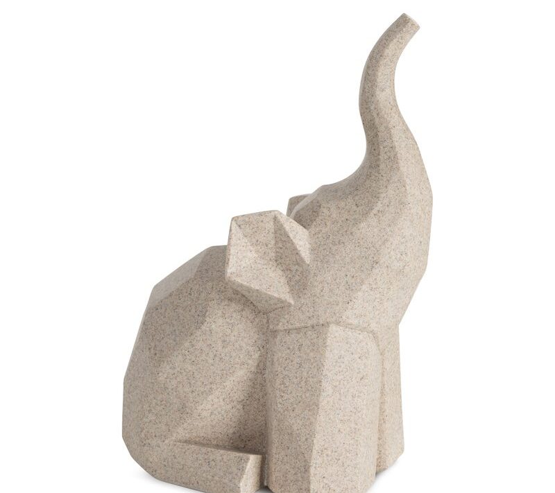 Figurka ceramiczna Logan beżowa 18 x 14 x 27 cm – idealna na prezent