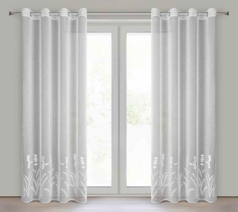 Firana gotowa Tonya biała 140 x 250 cm – rozprasza światło