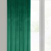 Zasłona gotowa ciemnozielona 140 x 250 cm – zaciemnia pomieszczenie