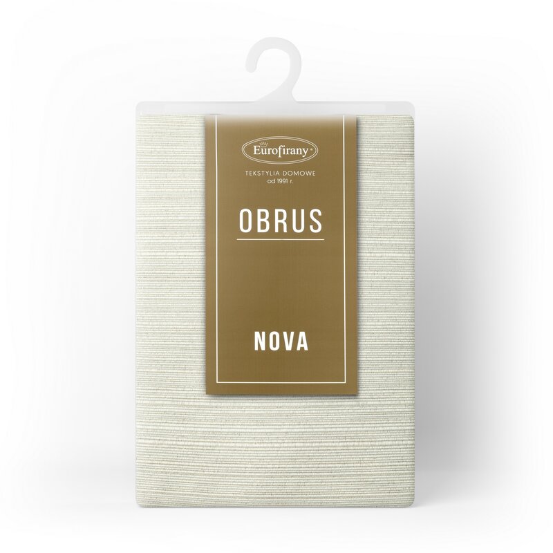 Obrus GLAMO beżowy 140 x 300 cm – idealny na święta