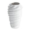 Wazon ceramiczny Diego biały 15 x 15 x 24 cm – idealny na kwiaty