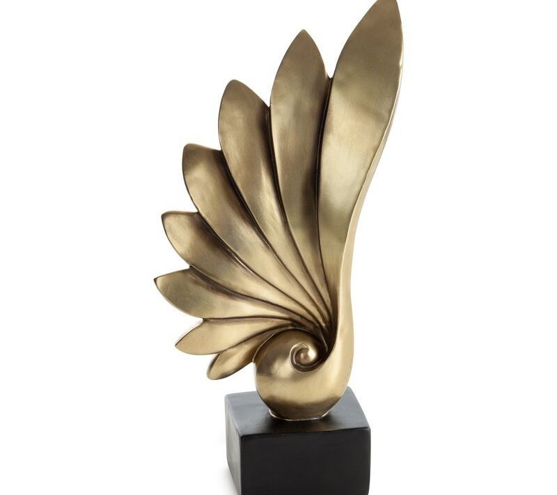 Figurka ceramiczna Tylor złota 18 x 9 x 35 cm – idealna na prezent