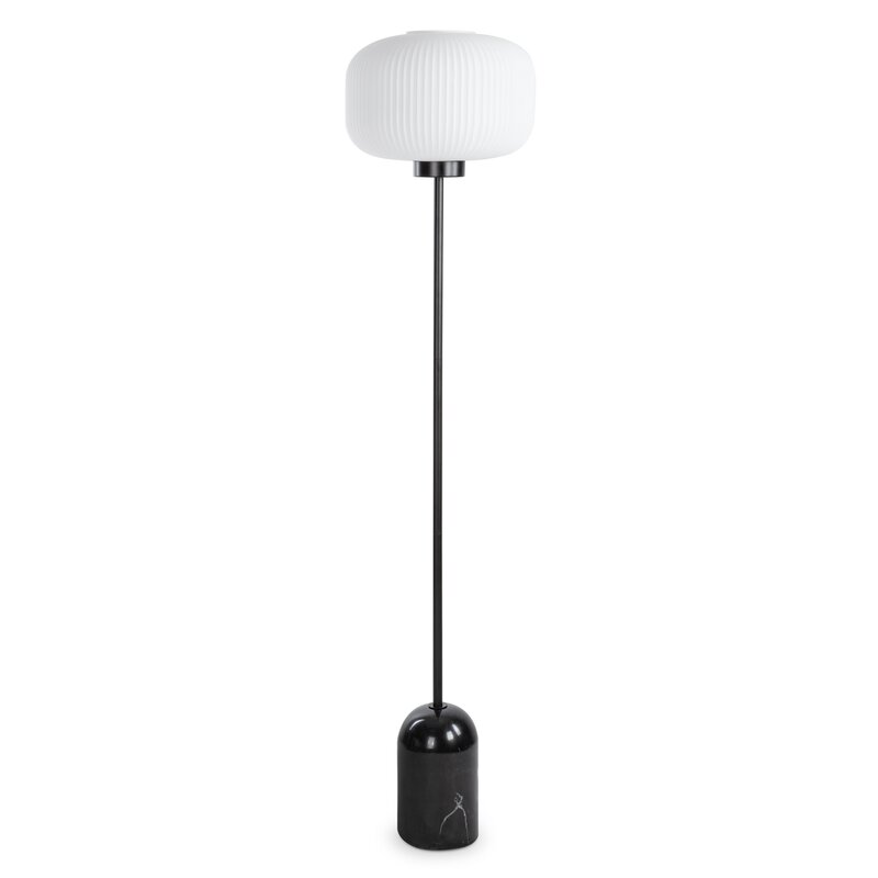 Lampa stołowa LYLA czarna O 36 x 155 cm – tworzy przytulny nastrój
