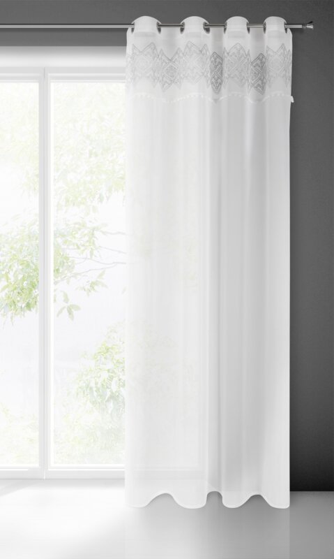 Firana gotowa Daphne biała 140 x 250 cm – rozproszone światło