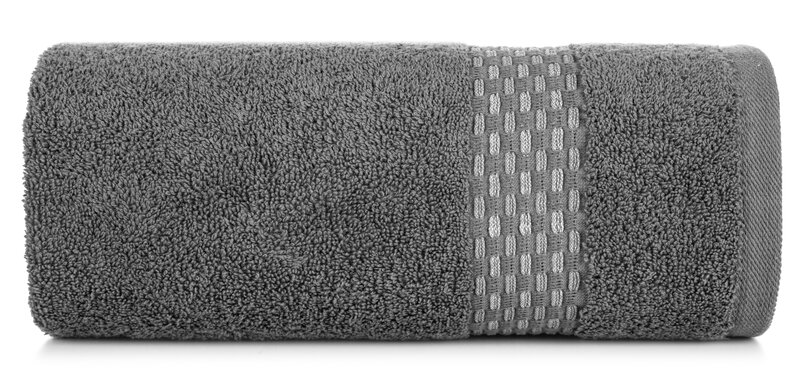 Ręcznik żakard Riva stalowy 70 x 140 cm – miękki i chłonny