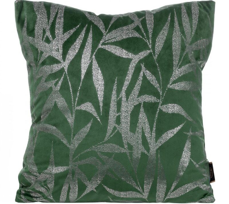 Poszewka welwetowa ciemnozielona 45 x 45 cm – doda elegancji