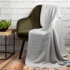 Koc akrylowy 3 stalowy 130 X 170 CM – miękki i stylowy