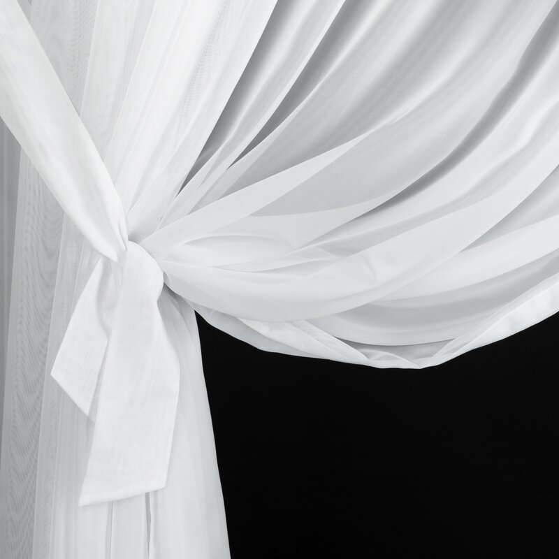 Firana gotowa DEK biała 360 X 250 CM – lekkość i blask
