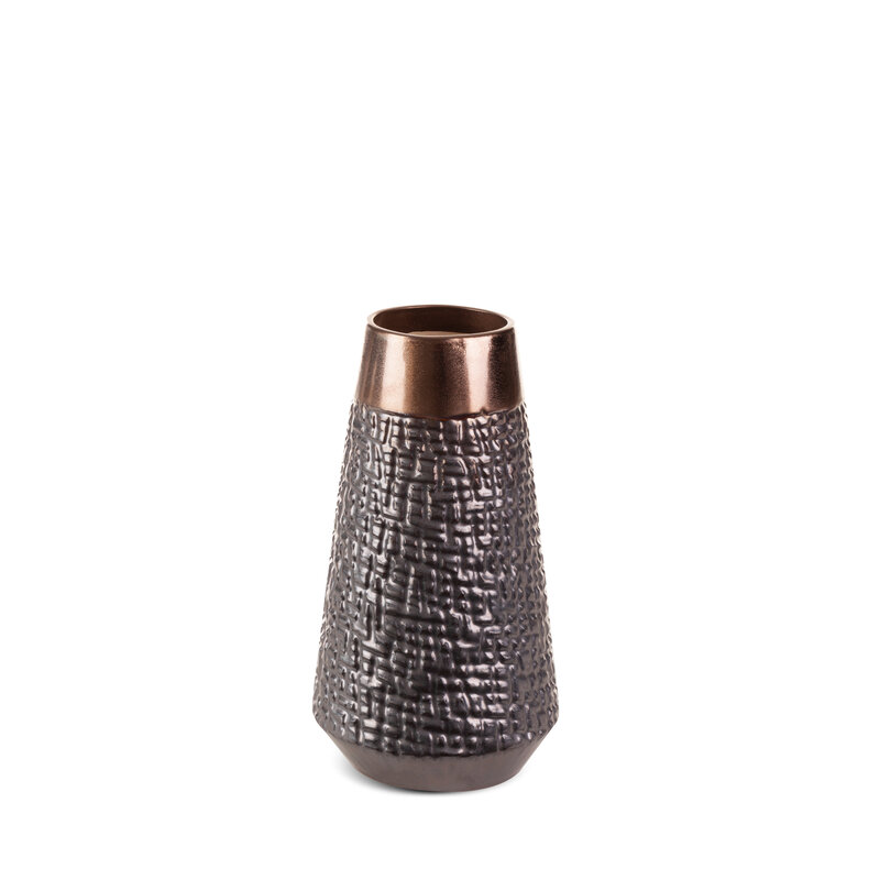 Wazon ceramiczny Morena kremowy O 14 x 26 cm – idealny na kwiaty