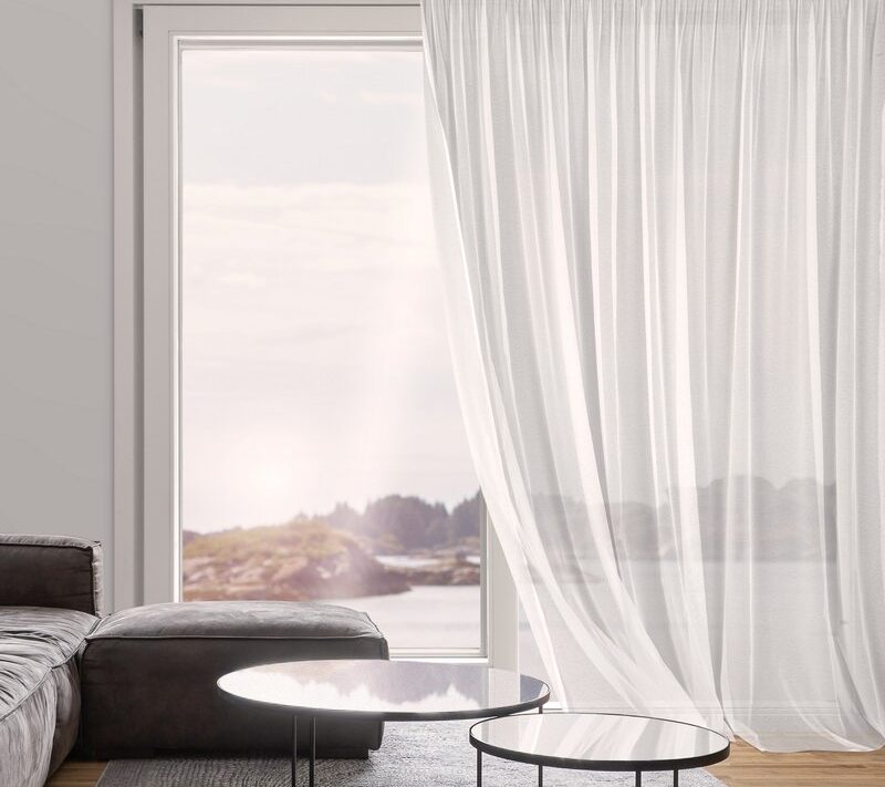 Firana gotowa Tamina biała 350 x 270 cm – rozjaśnia wnętrze