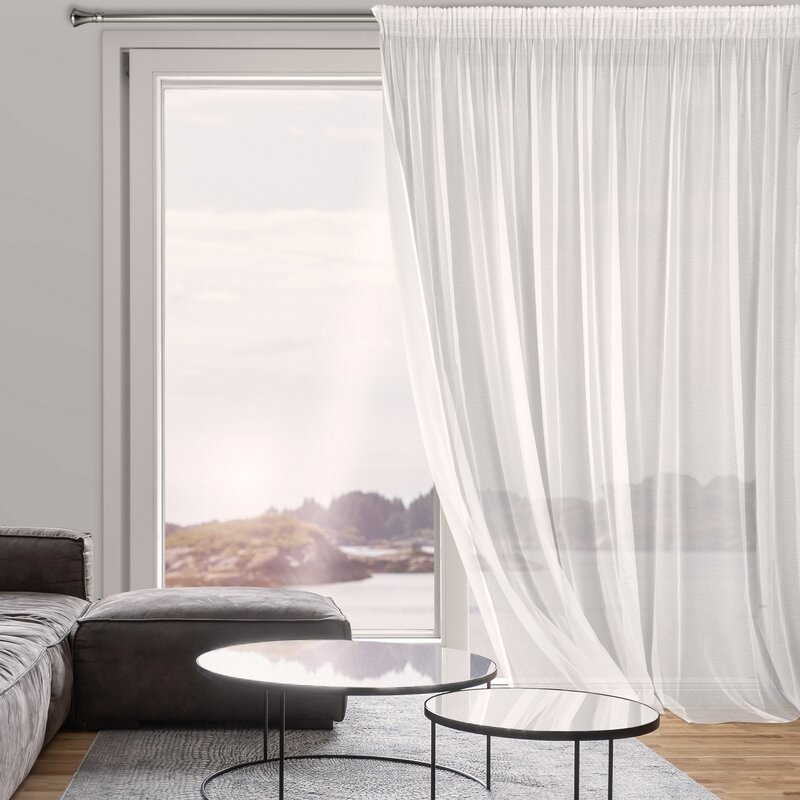 Firana gotowa Tamina biała 350 x 270 cm – rozjaśnia wnętrze