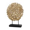 Figurka ceramiczna Doria złota 28 x 7 x 37 cm – przyciąga wzrok