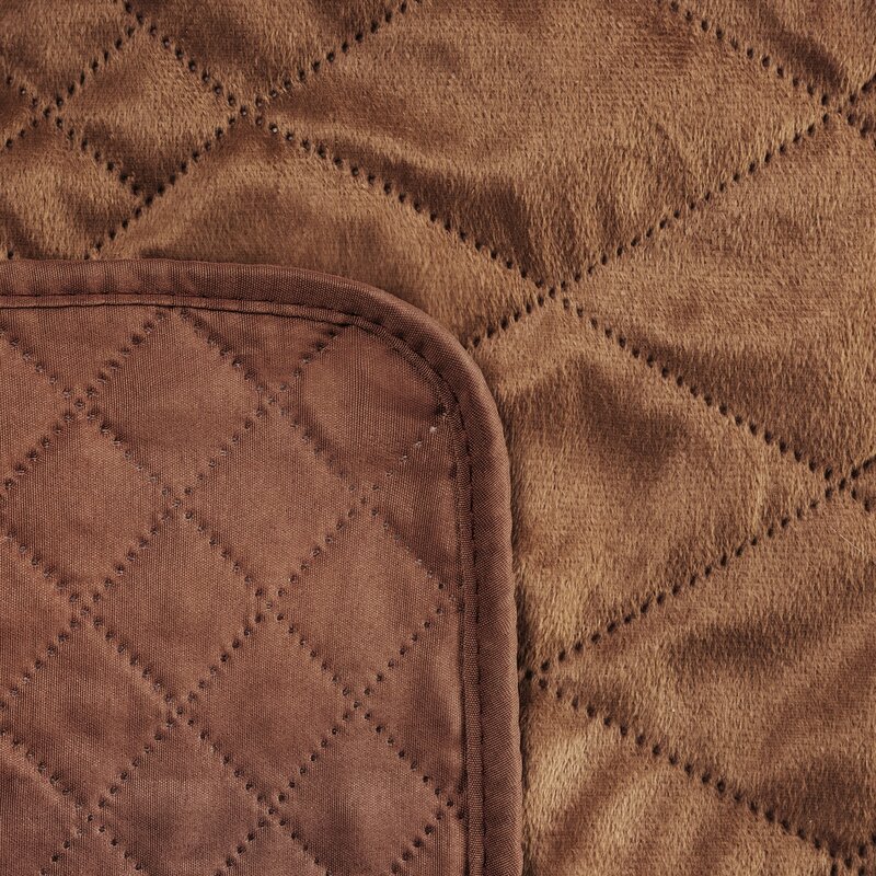 Narzuta Velvet ceglasta 220 x 240 cm – ciepło i przytulność