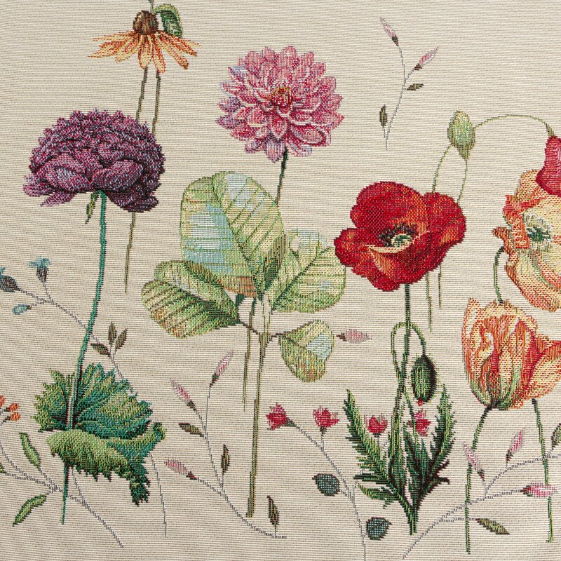 Obrus gobelinowy polne kwiaty naturalny 45x140 – doda uroku jadalni