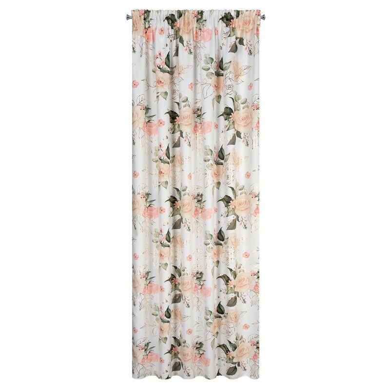 Zasłona gotowa Dimout Rose biała 135 X 270 CM – zapewnia prywatność