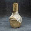 Wazon ceramiczny Rakel beżowy 12 x 23 cm – na suszone kwiaty
