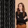 Zasłona gotowa Pierre Cardin Margo czarna 140 X 250 cm – z aksamitnego welwetu