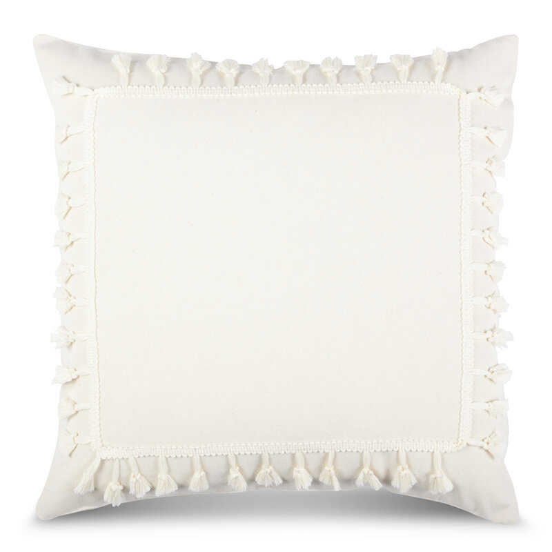 Poszewka dekoracyjna kremowa 45 x 45 cm – doda przytulności