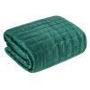 Narzuta Velvet Frida ciemnozielona 170 x 210 cm – doda elegancji