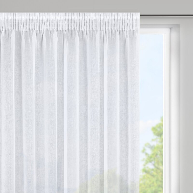 Firana gotowa Elpidia biała 350 x 150 cm – subtelnie rozjaśnia