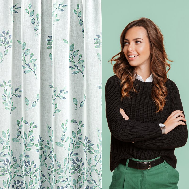 Zasłona gotowa Clarissa D91 biała 140 X 270 cm – delikatnie filtruje światło