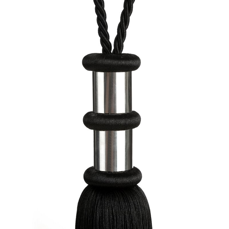 Sznur dekoracyjny Jolie czarny 78 x 38 cm – idealny do okna