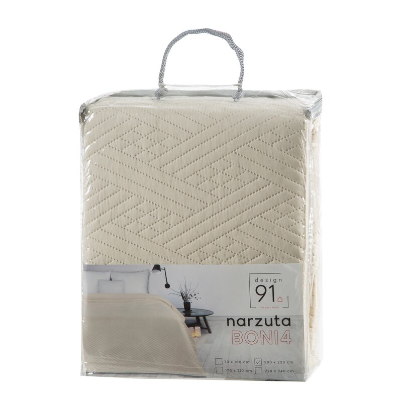 Narzuta Boni kremowa 200 x 220 cm – dodaje wnętrzu charakteru