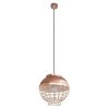 Lampa sufitowa Lucy miedziana fi 20 x 21 cm – industrialny urok