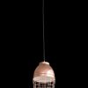 Lampa sufitowa Lucy miedziana fi 20 x 21 cm – industrialny urok