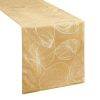 Obrus błyszczący BLINK 16 miodowy 35 x 220 cm – wprowadza ciepło