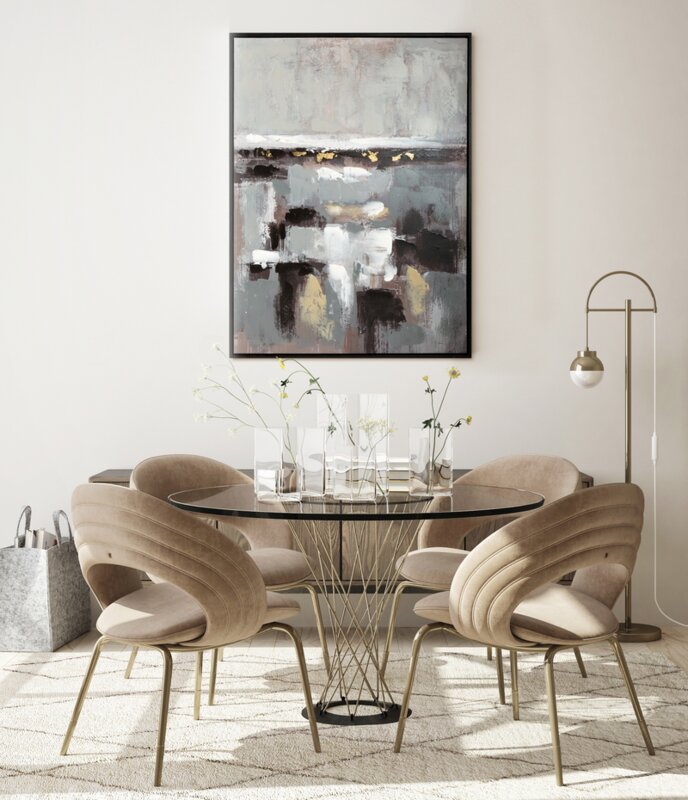 OBRAZ 473 60 X 80 CM STALOWY