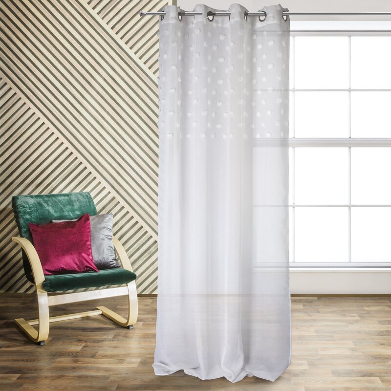 Zasłona gotowa Stella biała 140 x 250 cm – rozświetla wnętrze