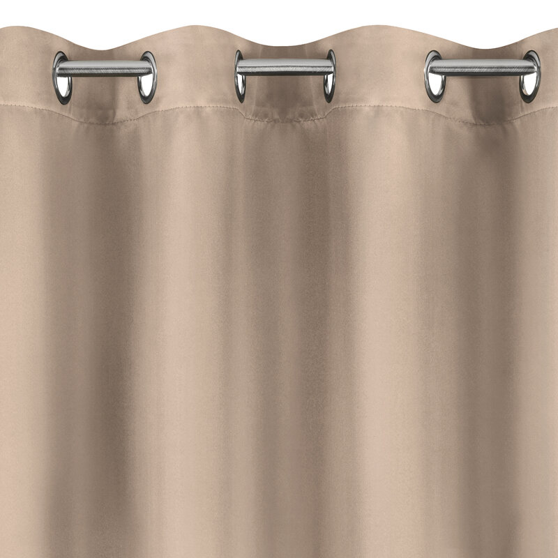 Zasłona gotowa Logan beżowa 135 x 250 cm – zapewnia zaciemnienie