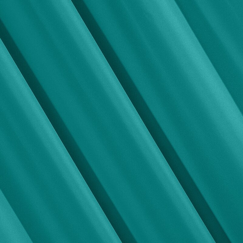 Zasłona gotowa turkusowa 140 x 250 cm – łatwa w prasowaniu