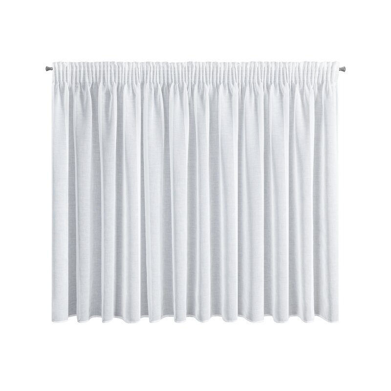 Firana gotowa biała 350 x 150 cm – rozprasza światło