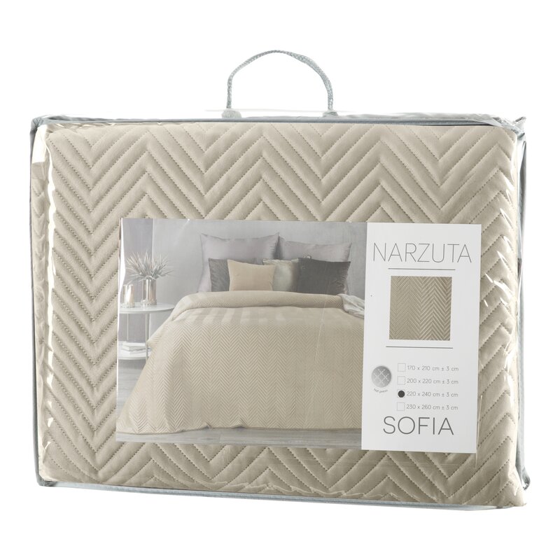 NARZUTA SOFIA 230 X 260 CM KREMOWY