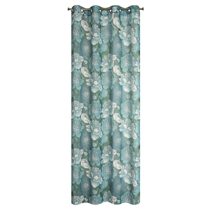 Zasłona gotowa Aster oliwkowa 140 x 250 cm – wprowadza romantyczny nastrój